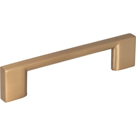 Jeffrey Alexander 96 mm Center-to-Center Satin Bronze Square Sutton Cabinet Bar Pull 635-96SBZ